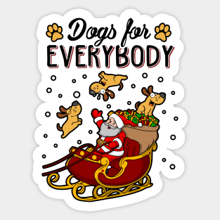 Dog Lover Ugly Christmas Sweater Sticker